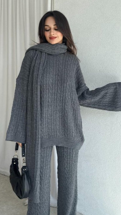 BELLA CABLE KNIT | 3 PIECE SET