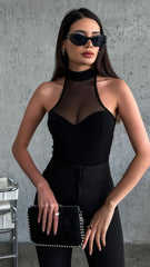 ROMI MESH SWEETHEART TOP