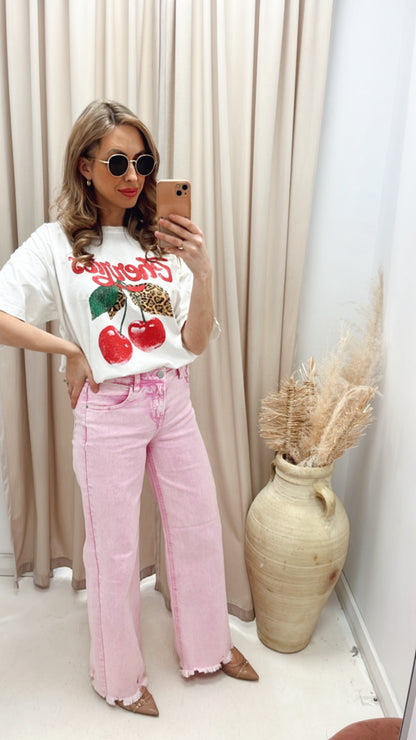 NEW SHERRI WASHED PINK DENIM JEAN (RISEN)