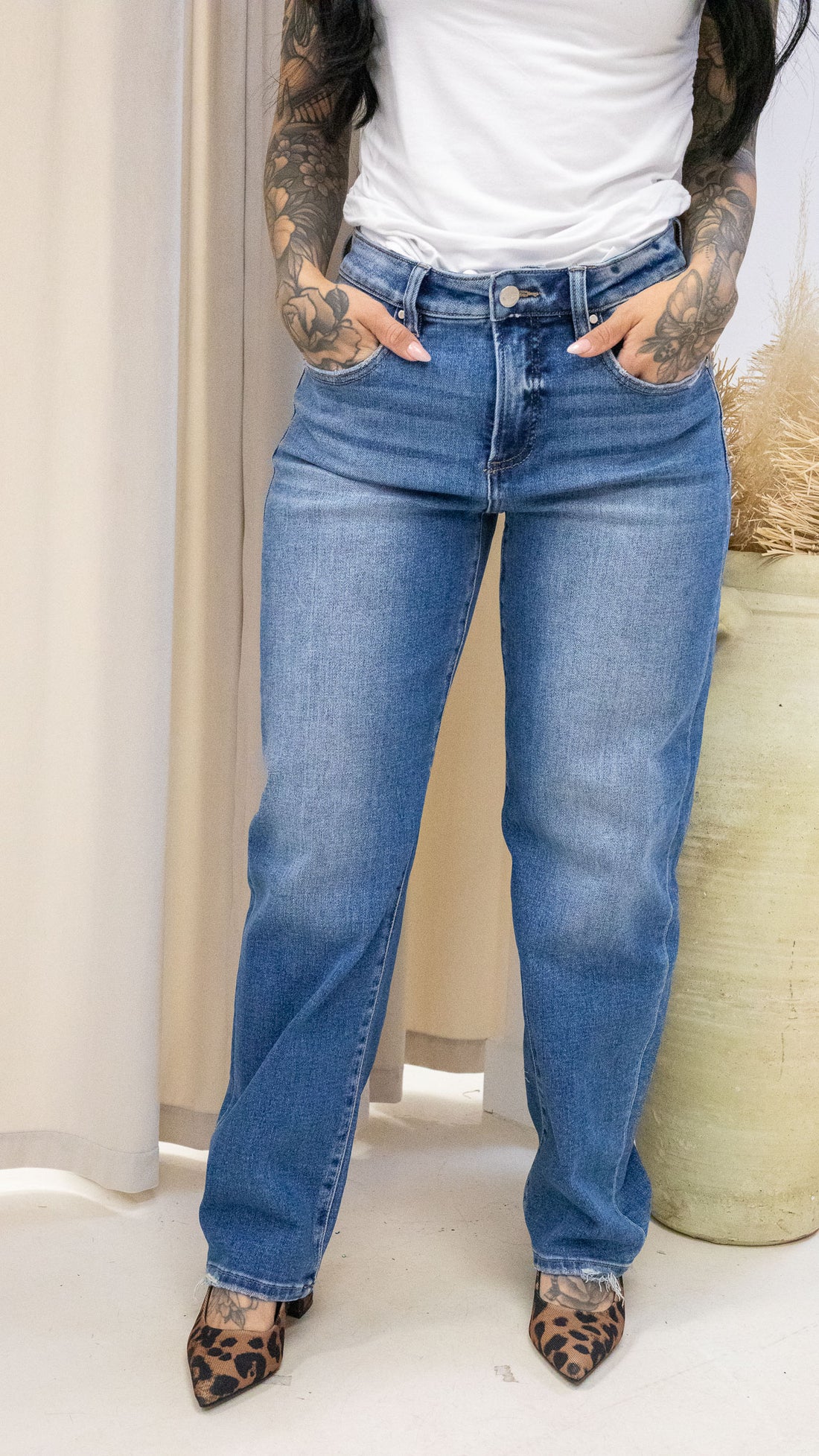 ALEX BARREL JEANS MEDIUM | (RISEN)