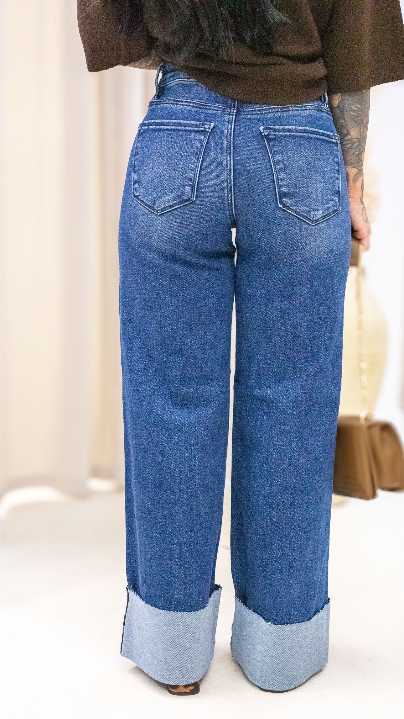 ASHYTON WIDE LEG CUFFED HEM