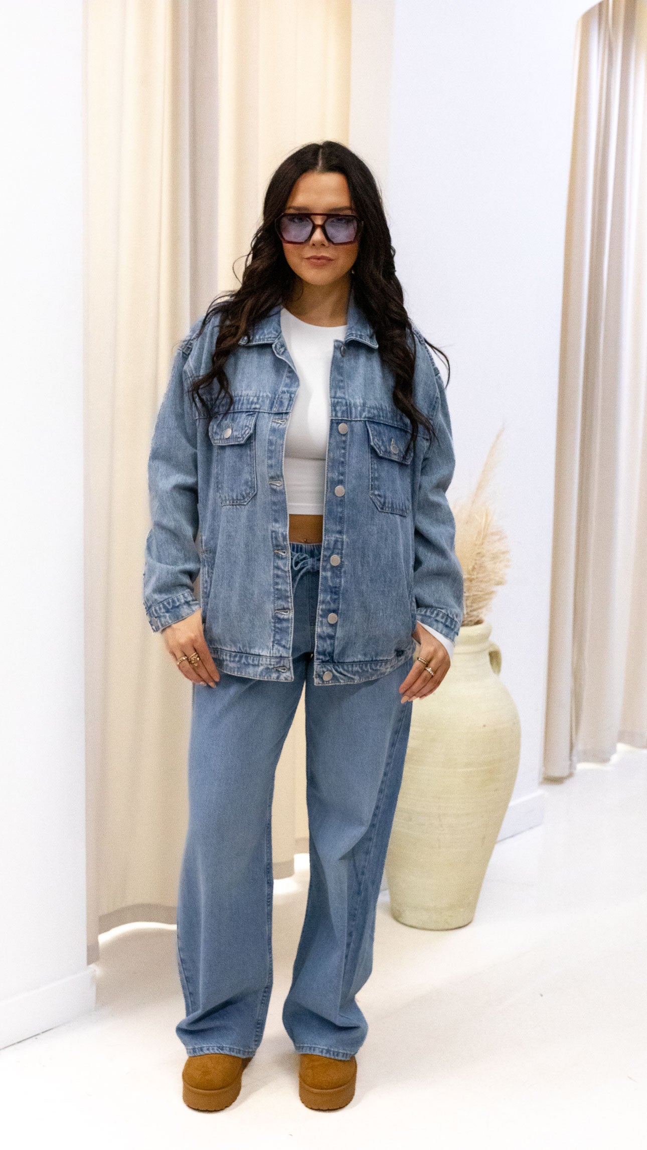 AMANDA OVERSIZED DENIM JACKET | RISEN