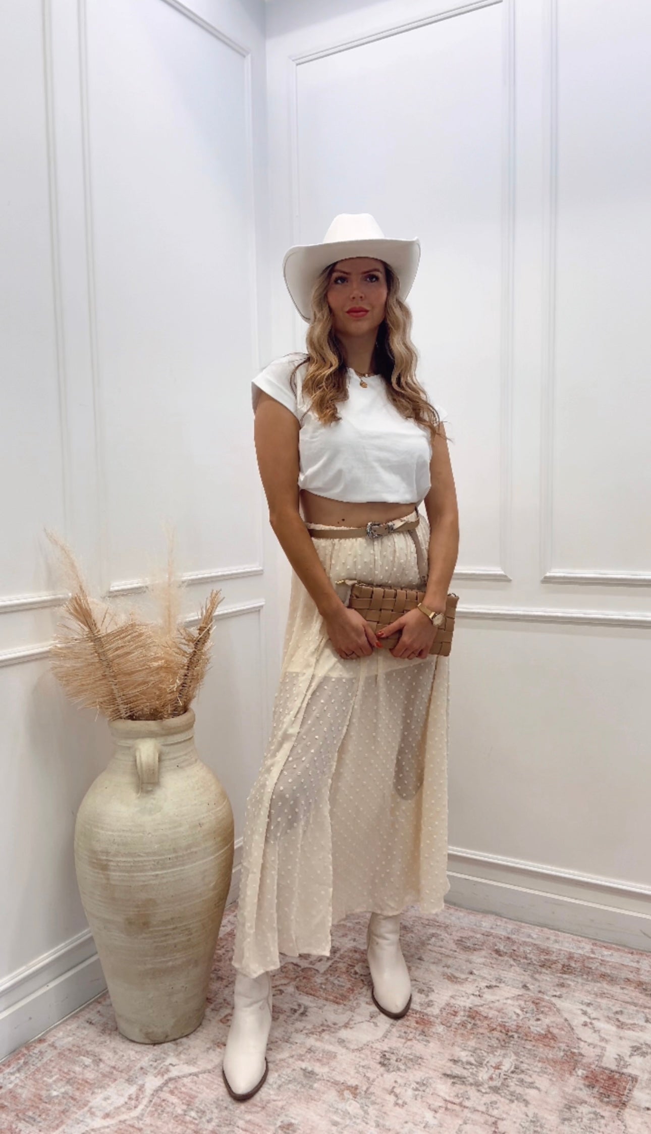 NEW OTTILIE POLKA DOT MAXI SKIRT (HOT RESTOCK)