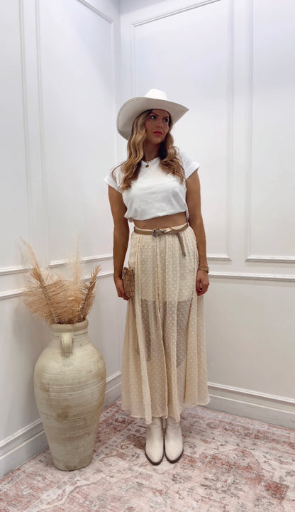 NEW OTTILIE POLKA DOT MAXI SKIRT (HOT RESTOCK)