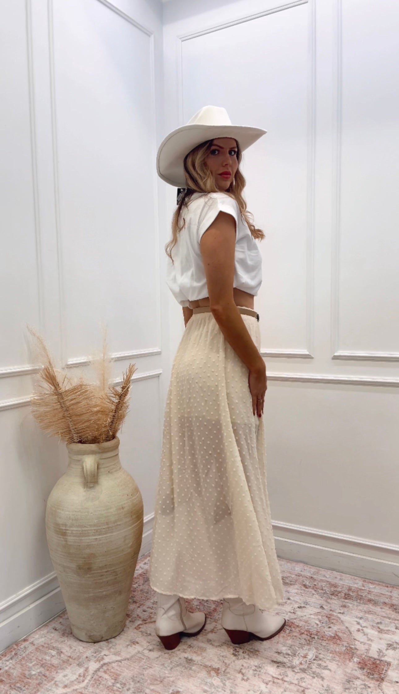 NEW OTTILIE POLKA DOT MAXI SKIRT (HOT RESTOCK)