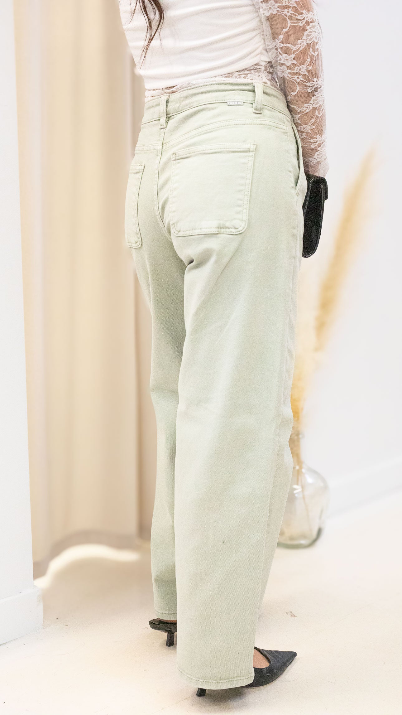 SAGE TUMMY CONTROL SLOUCHY ANKLE BAGGY PANTS