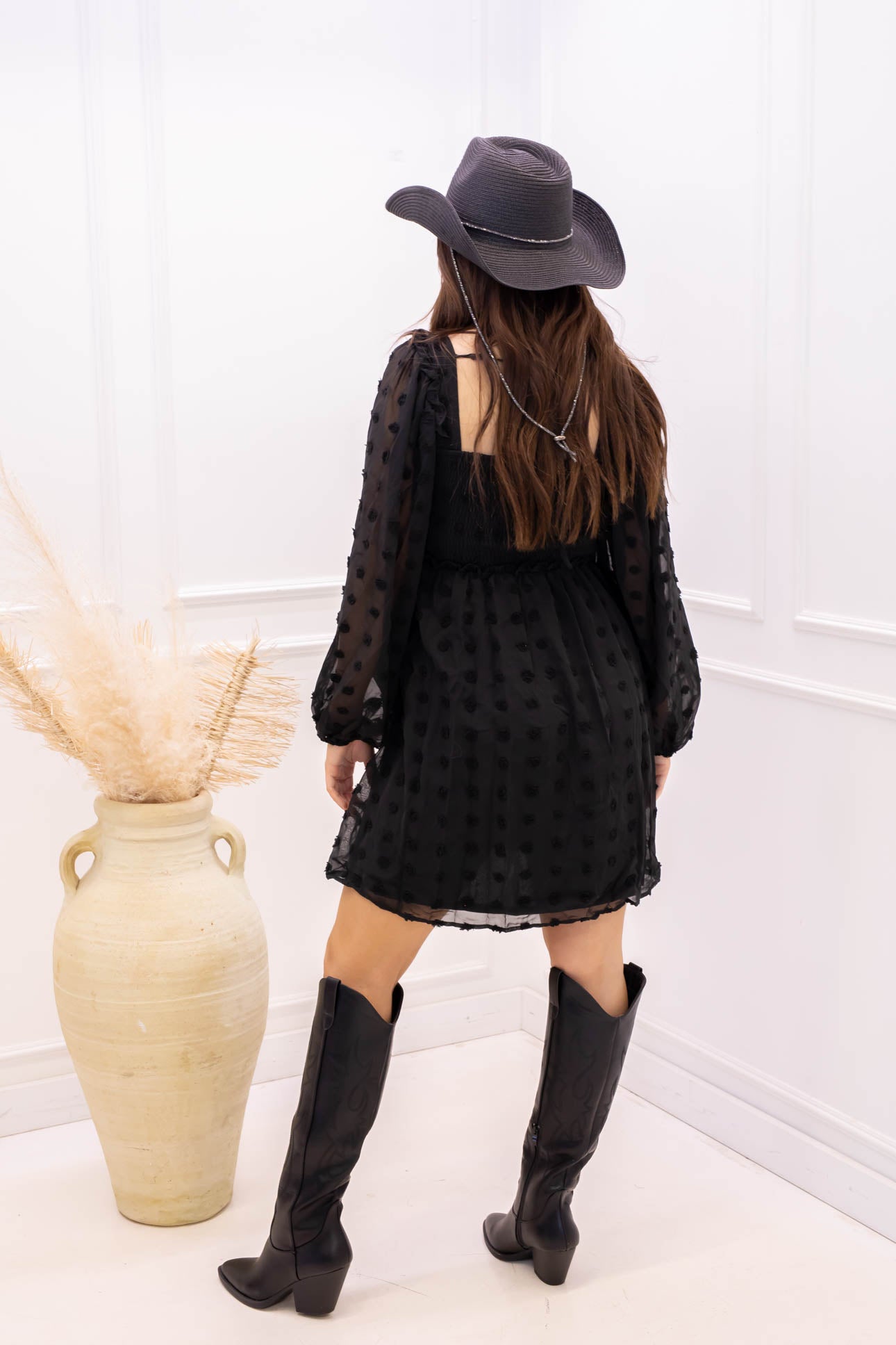 NEW DIOR BABYDOLL MINI DRESS (BLACK) | BEST SELLER | RESTOCK