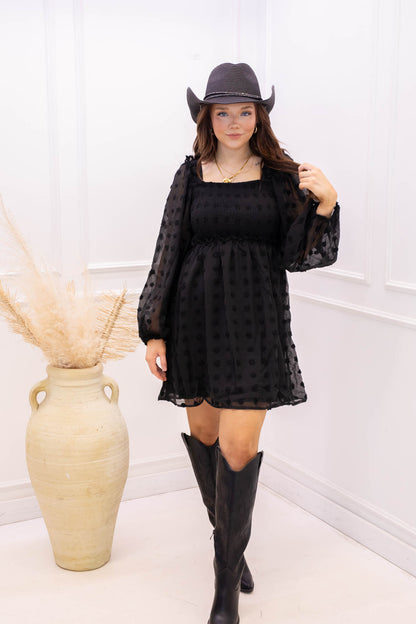 NEW DIOR BABYDOLL MINI DRESS (BLACK) | BEST SELLER | RESTOCK
