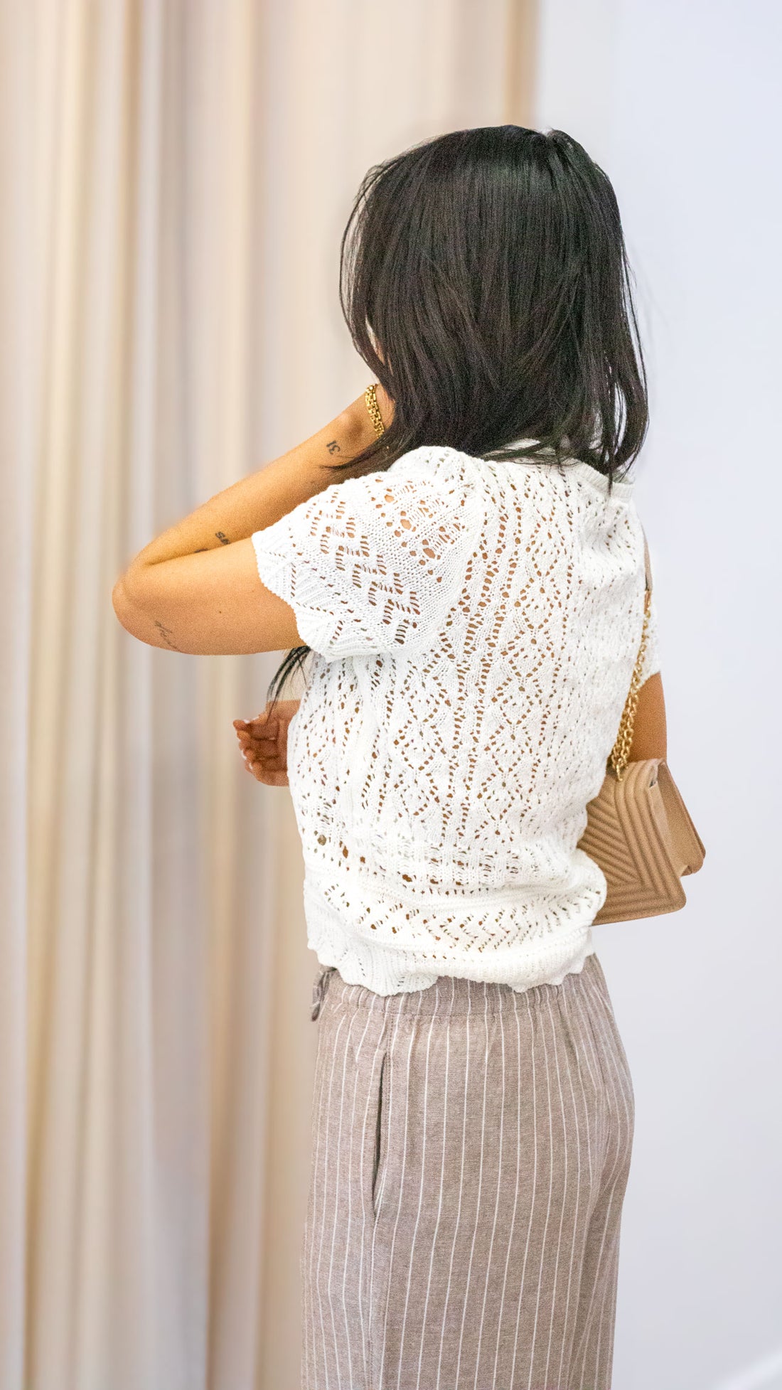 ONLELKE LIFE SS STRUCTUR O-NECK KNT NOOS | ONLY