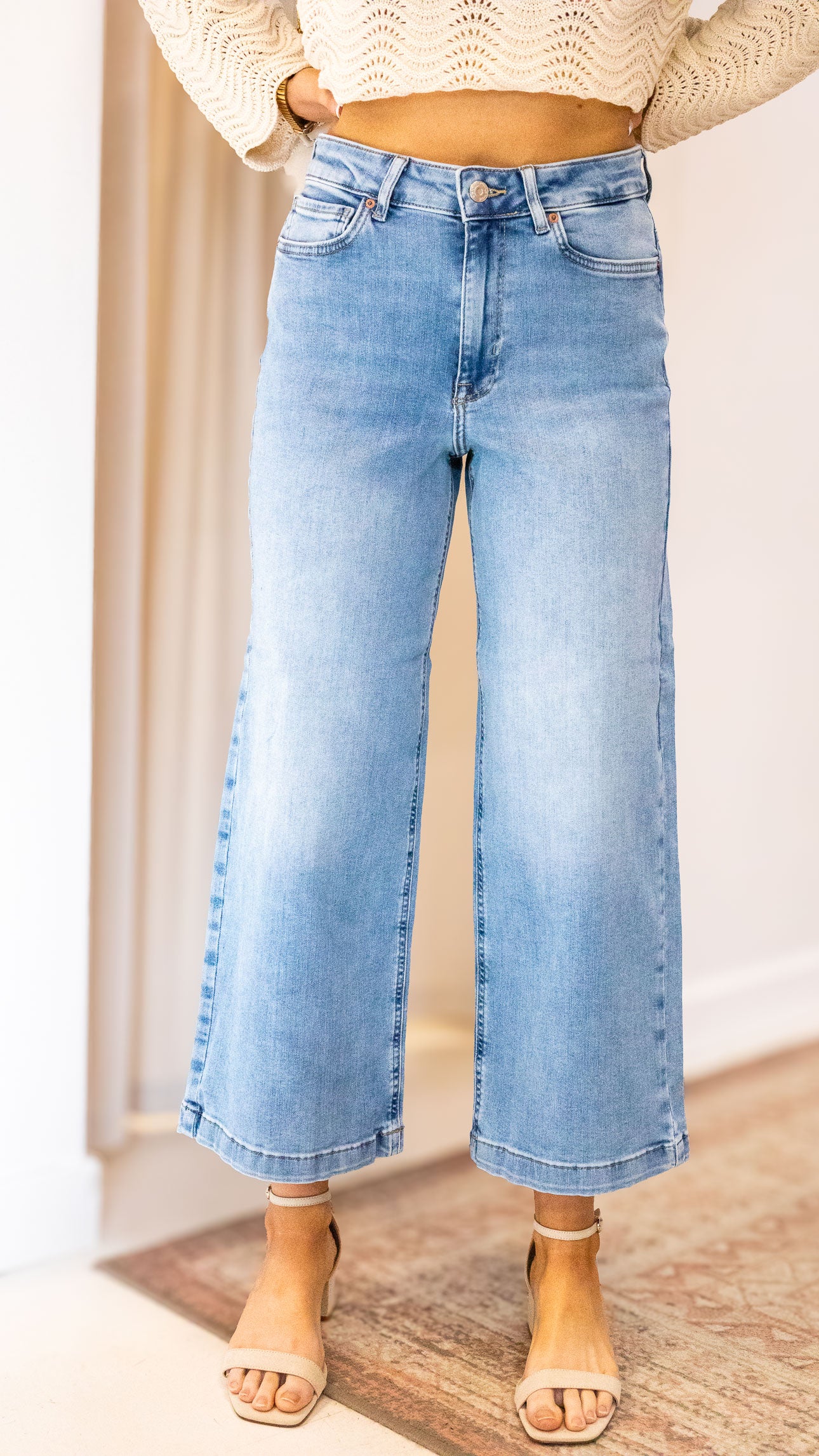 ONLMADISON BLUSH HW CP WD DNM CRO371NOOS | ONLY