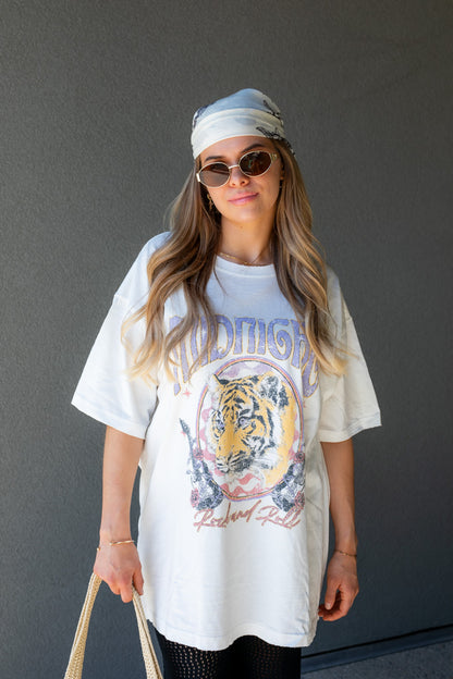NEW MIDNIGHT TIGER T-SHIRT (WHITE)