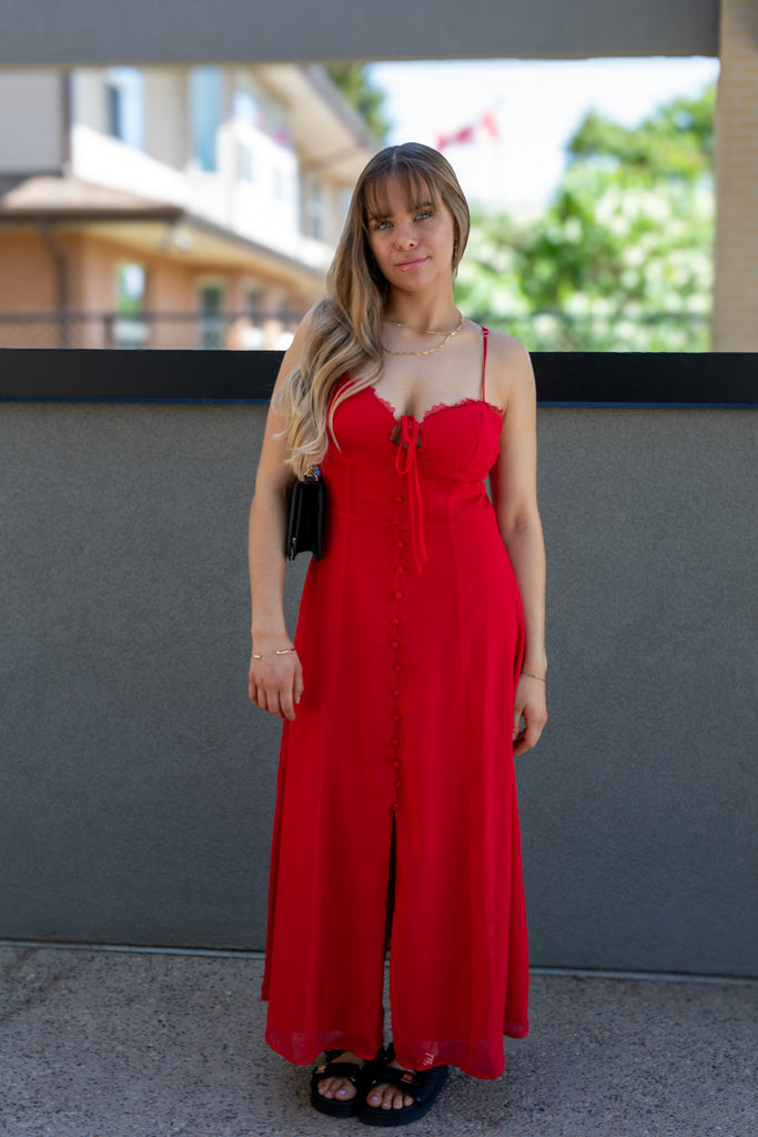 NEW SIERRA MIDI DRESS (RED)
