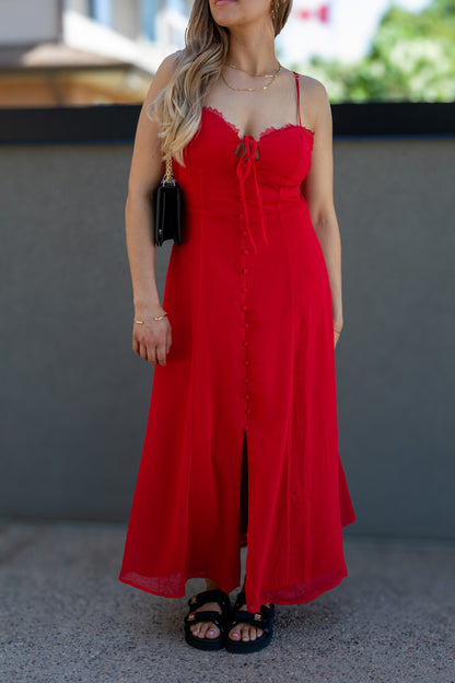 NEW SIERRA MIDI DRESS (RED)