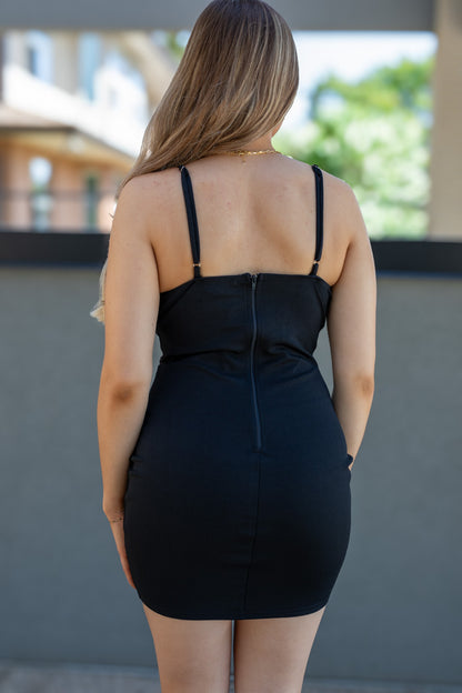 NEW LEXI MINI CORSET DRESS (BLACK)