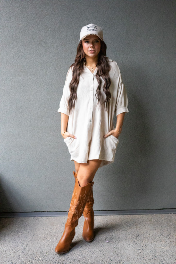 NATALIA MINI SHIRT DRESS