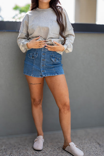 BLAIRE DENIM SKORT