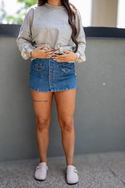BLAIRE DENIM SKORT