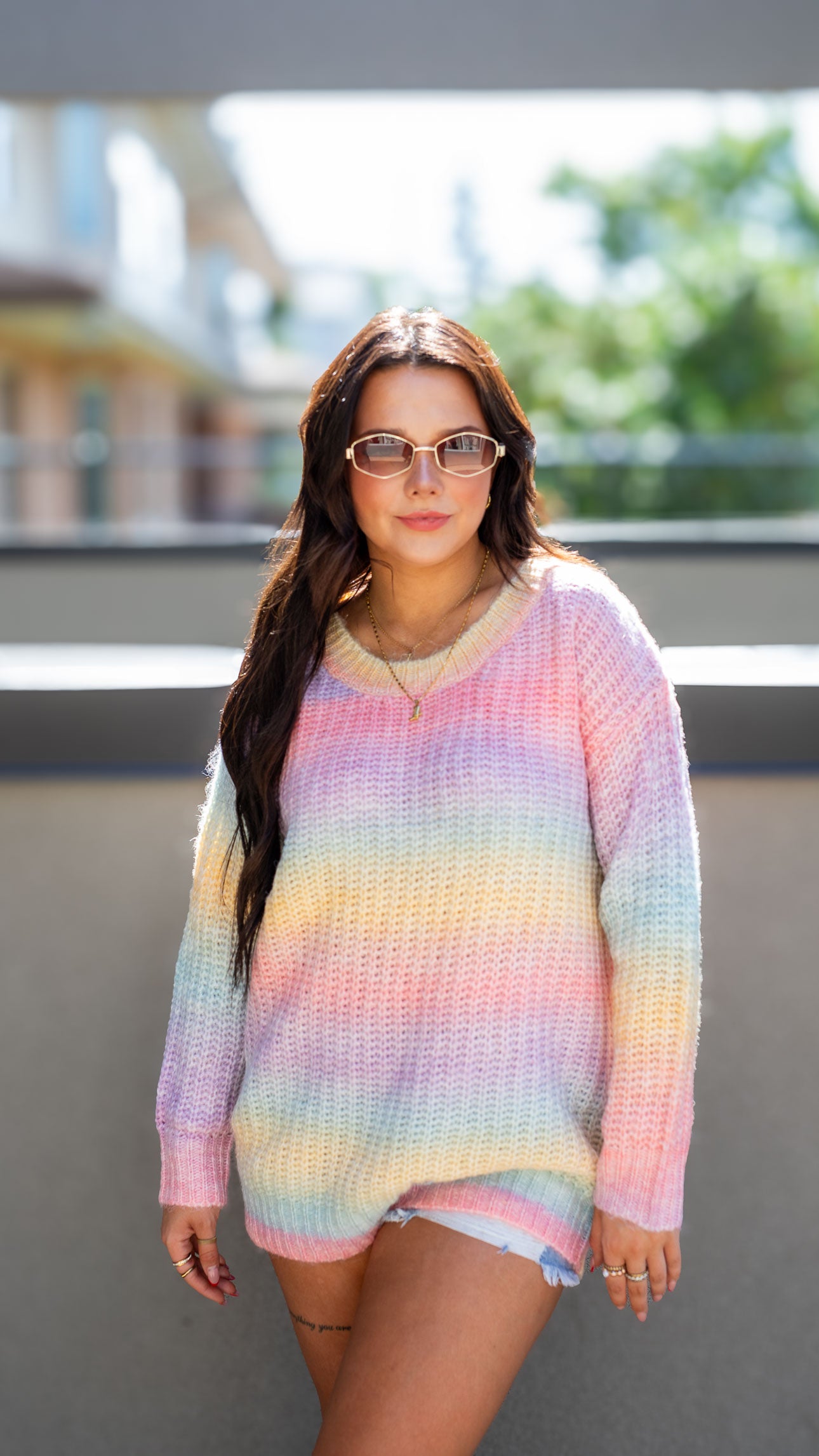DISY RAINBOW KNIT SWEATER