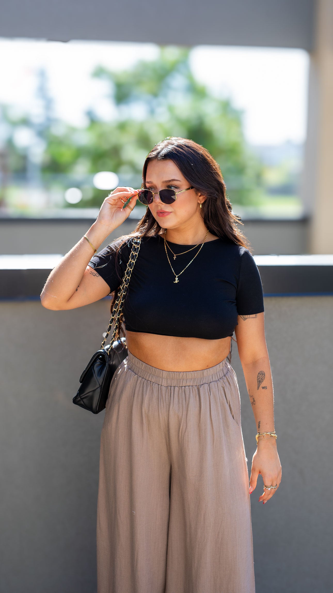 HANNA MAY CROP TOP (BLACK)