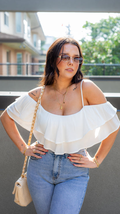 BILLY OFF SHOULDER CROP TOP