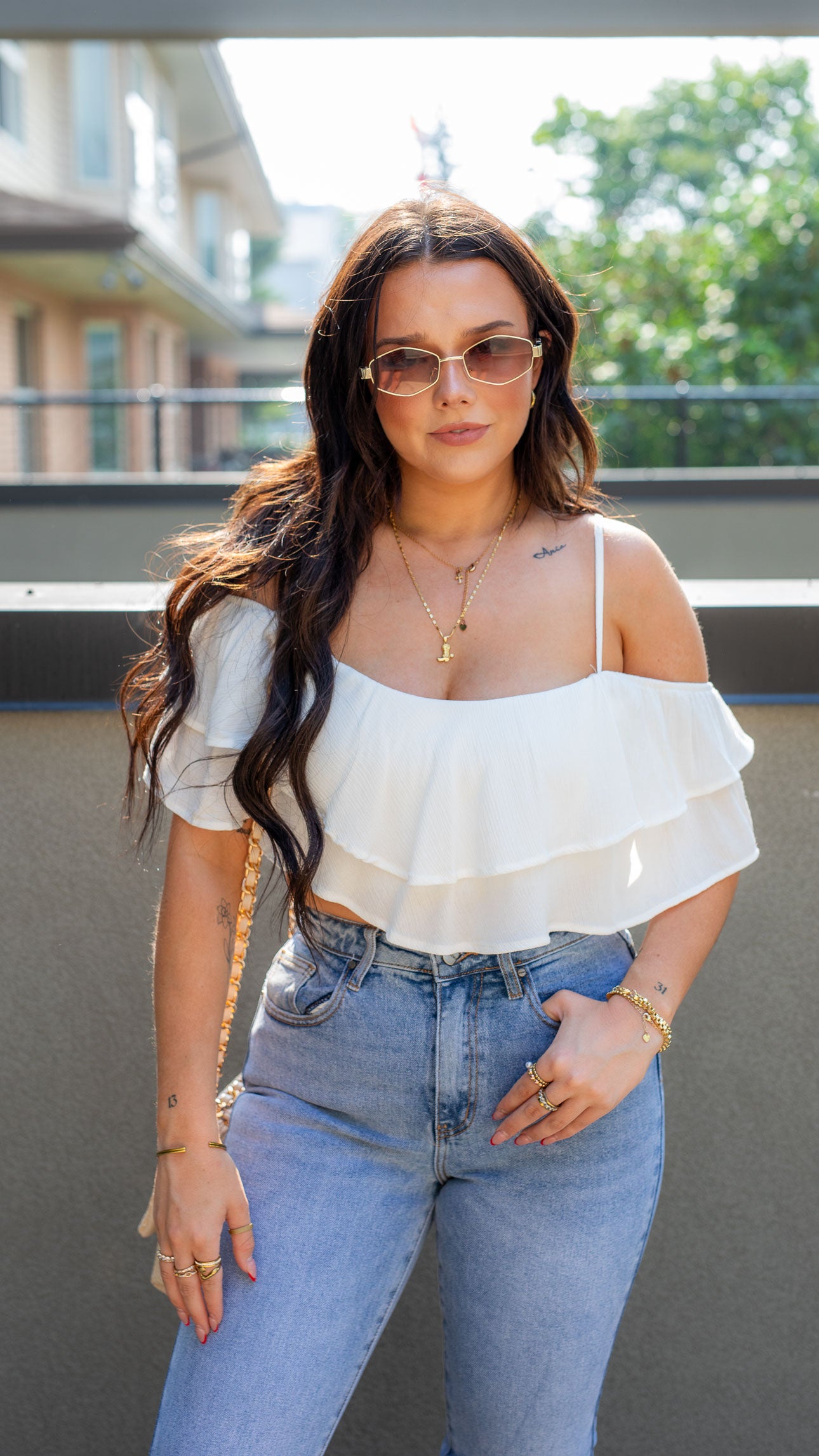BILLY OFF SHOULDER CROP TOP