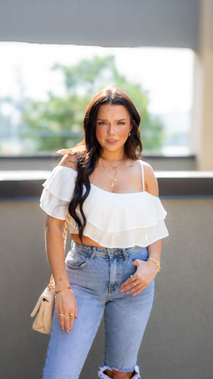 BILLY OFF SHOULDER CROP TOP