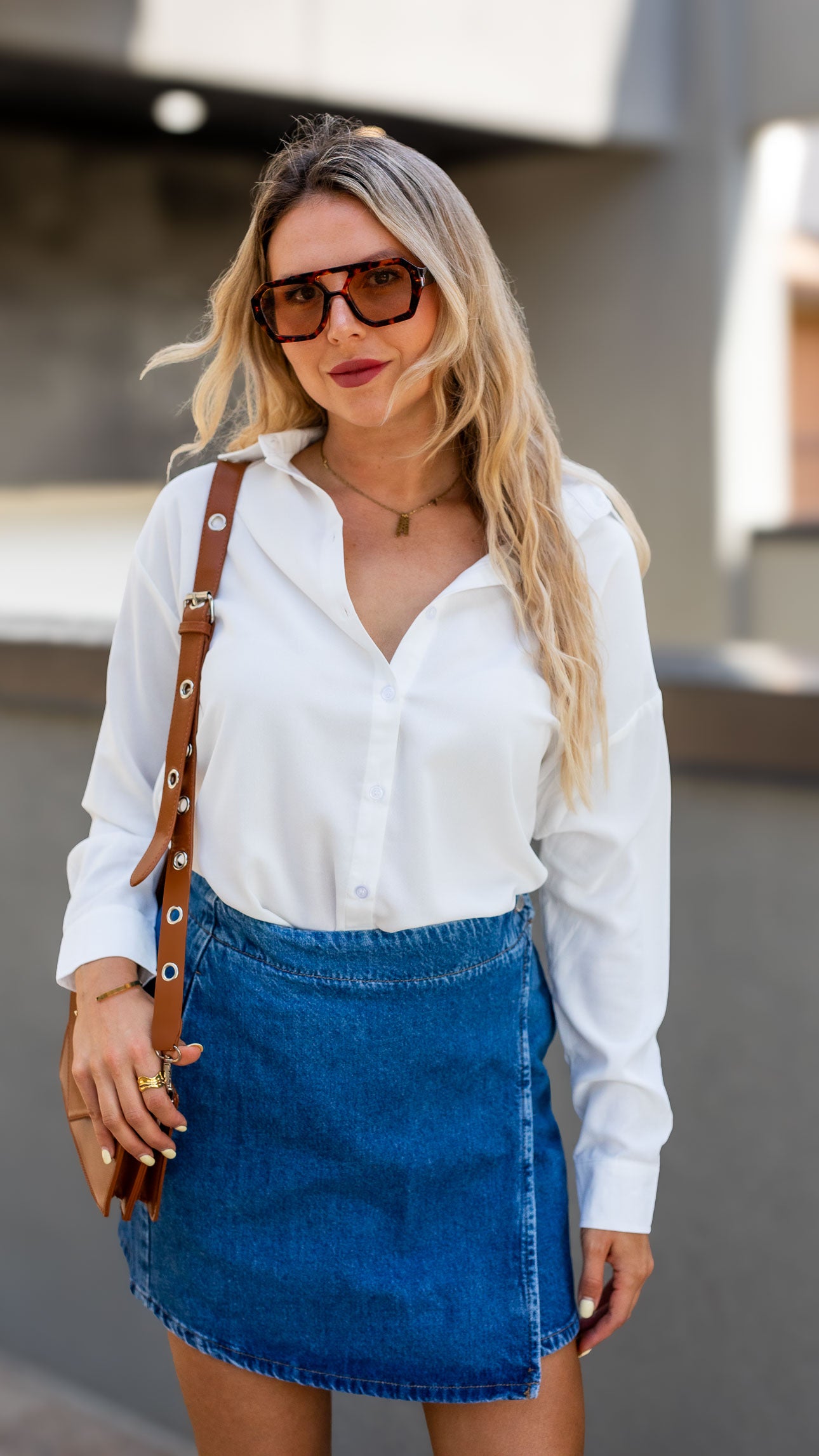 THEA WRAP SKORT DENIM | ONLY