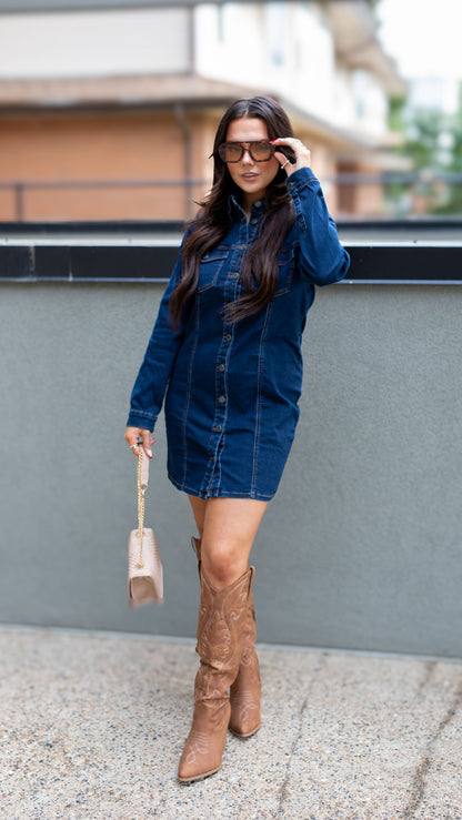 MORGAN MINI DENIM DRESS | NOISY MAY