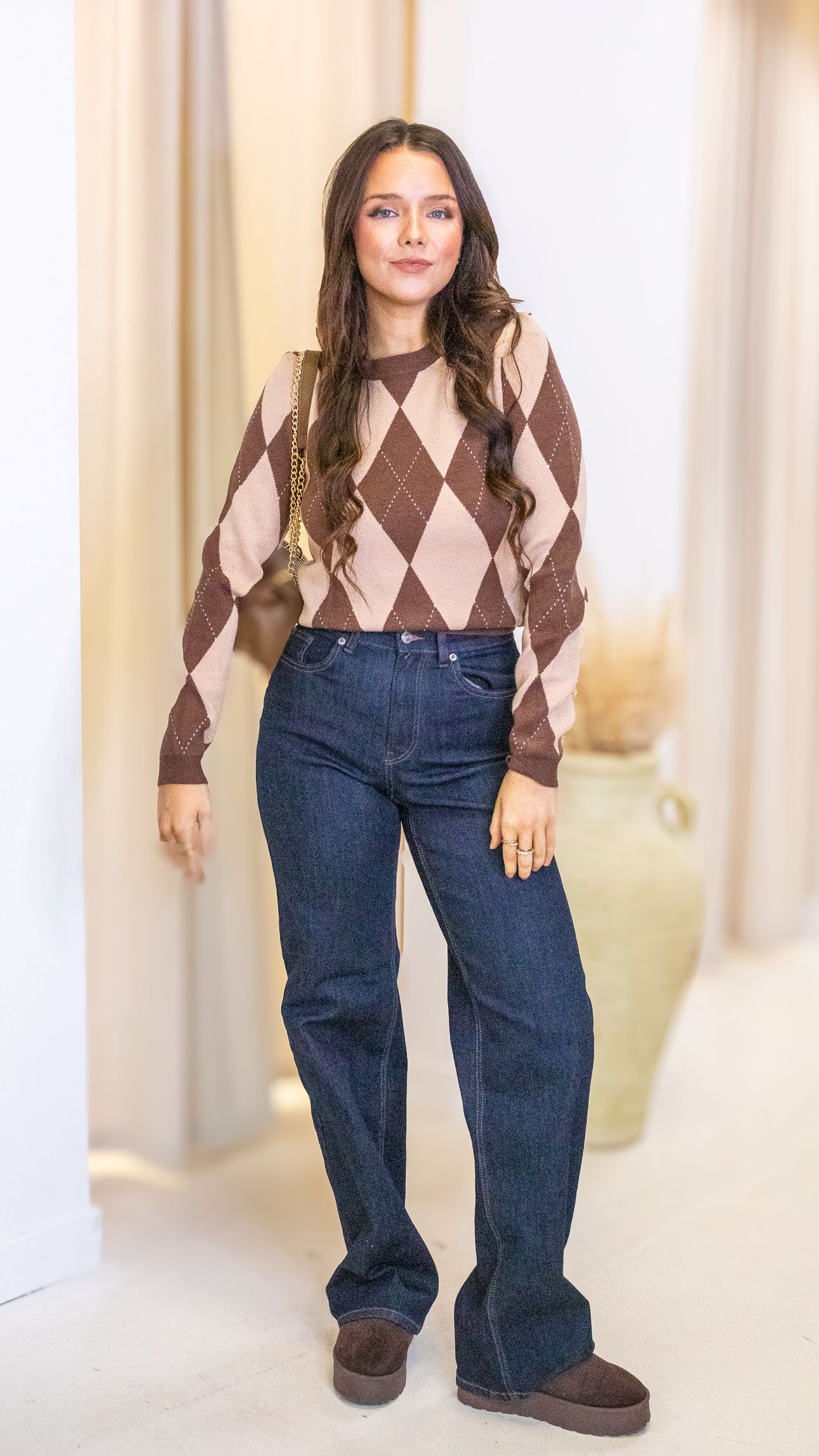 JUICY WIDE LEG JEANS (DARK WASH) | ONLY
