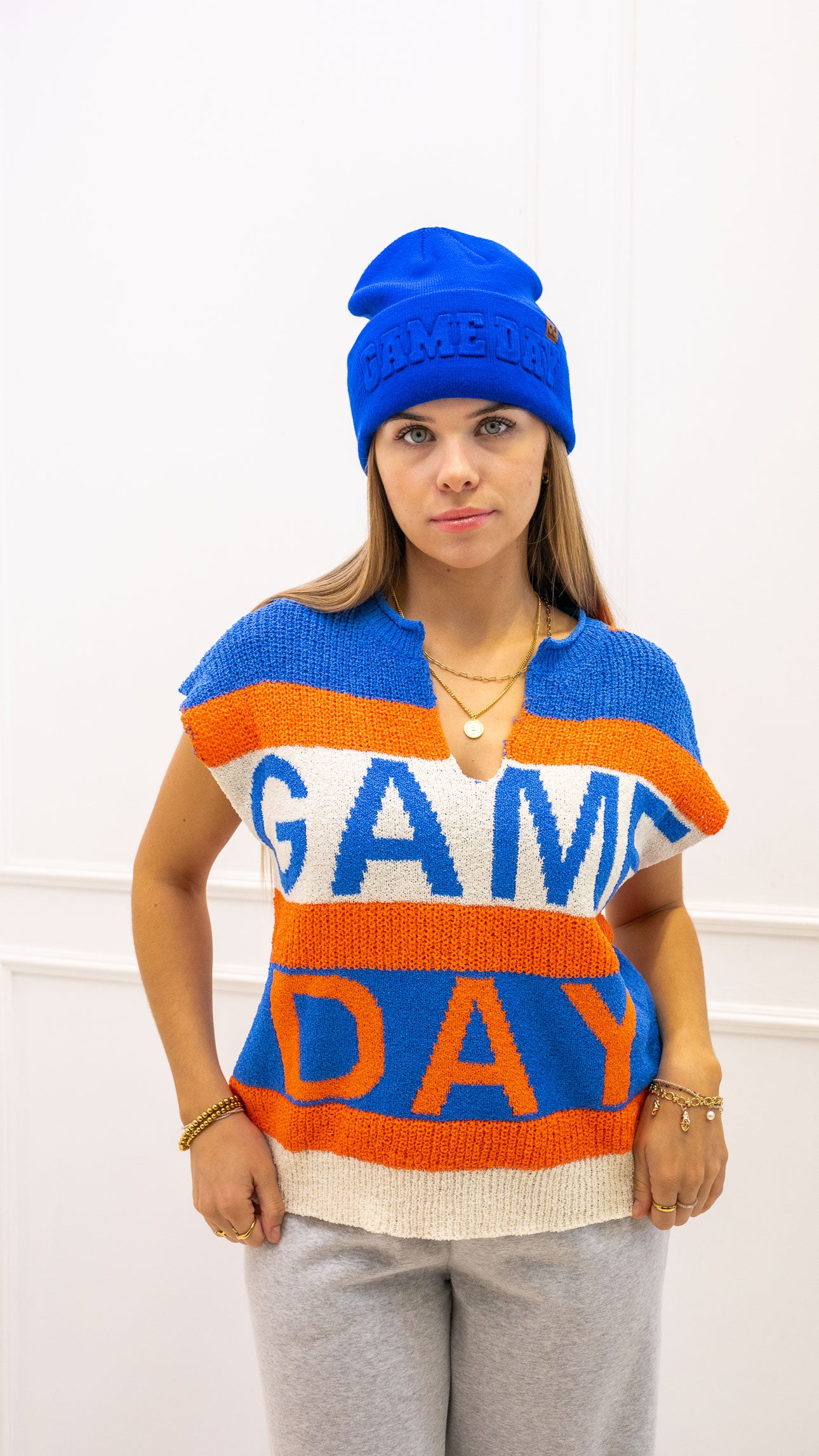 OILERS KNIT GAME DAY