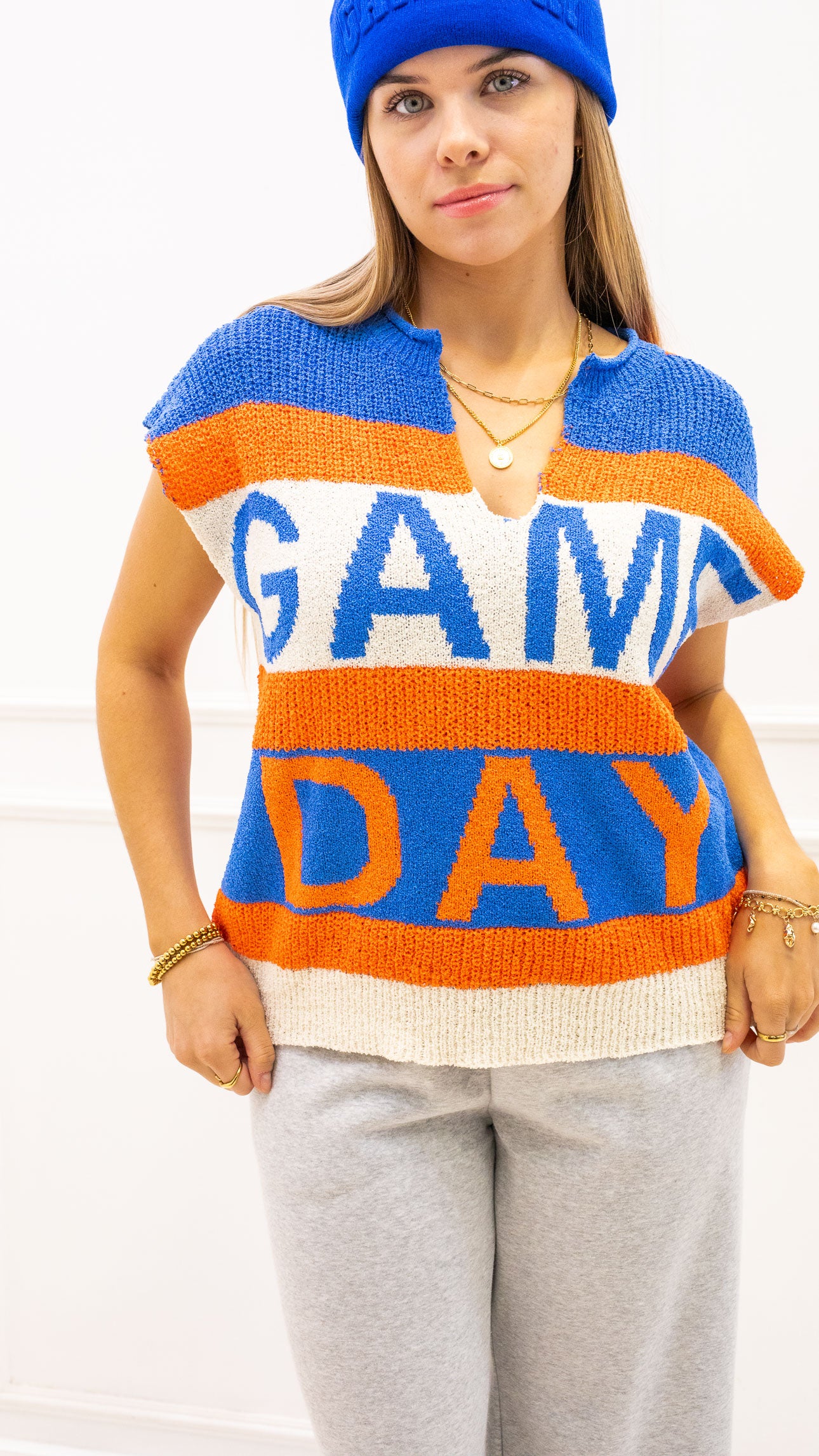 OILERS KNIT GAME DAY