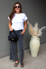 NEW CADENCE STRAIGHT LEG PANT (ASH BLACK) HOT RESTOCK