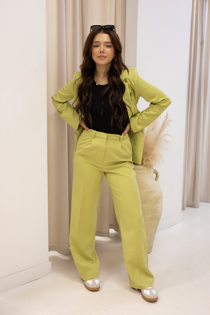 NEW HALLIE TROUSERS (LIME)
