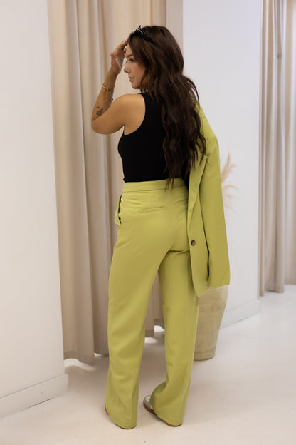 NEW HALLIE TROUSERS (LIME)