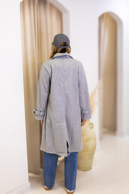 NEW HAILEY COAT (HEATHER GREY) | BEST SELLER | RESTOCK |