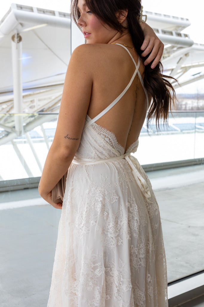 NEW MAEVE LACE MAXI DRESS (IVORY)