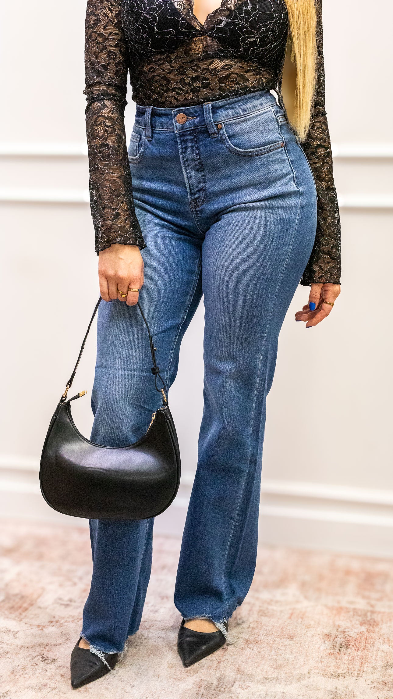 TIA - TUMMY CONTROL HIGH RISE BOOTCUT JEAN (RISEN)