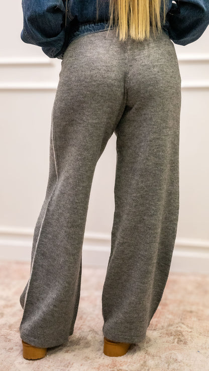 SKYLAR KNIT PANTS | STRIPE SIDE (ONLY)