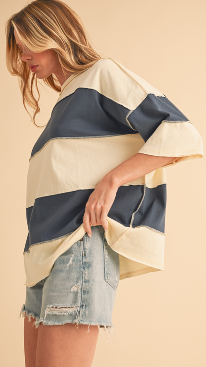 POLLY COLOR BLOCK TOP