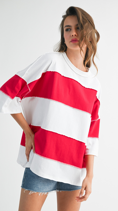POLLY COLOR BLOCK TOP