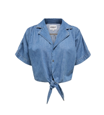 PAULA TIE DENIM SHIRT (ONLY)