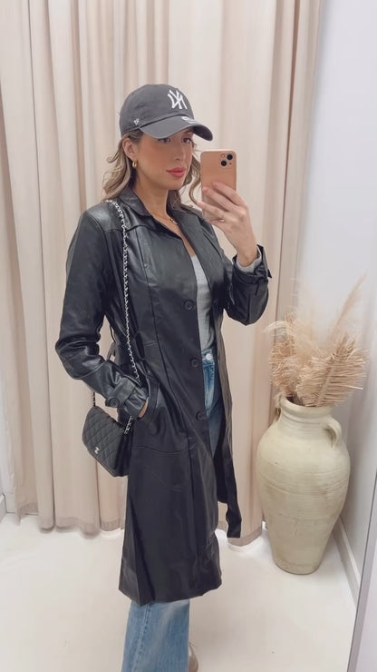 NEW NATALIA TRENCH COAT (BLACK)