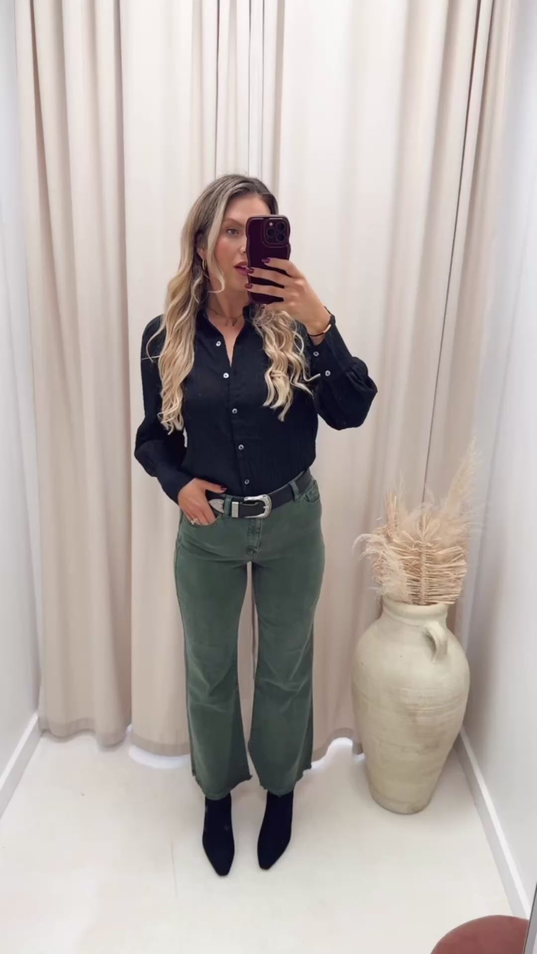 WILLOW DENIM BOOTCUT JEAN  (OLIVE)