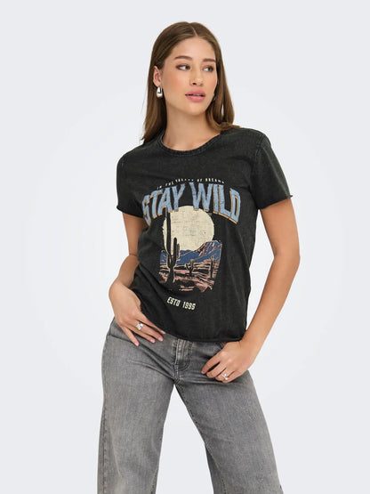 STAY WILD GRAPHIC T-SHIRT | ONLY