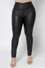 SOFIA LEATHER PANTS  | CURVY