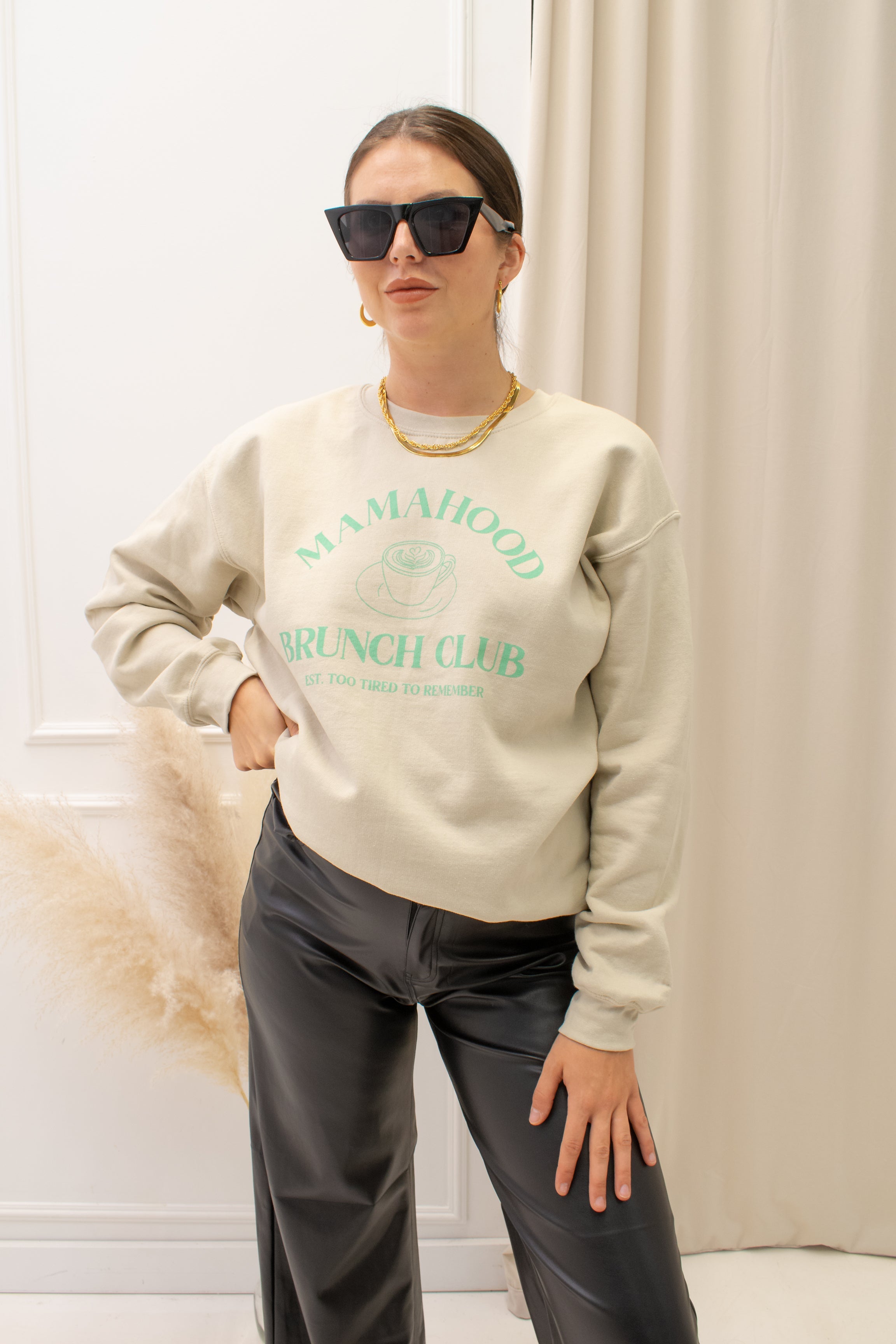 NEW MAMA HOOD SWEATER (SAND)