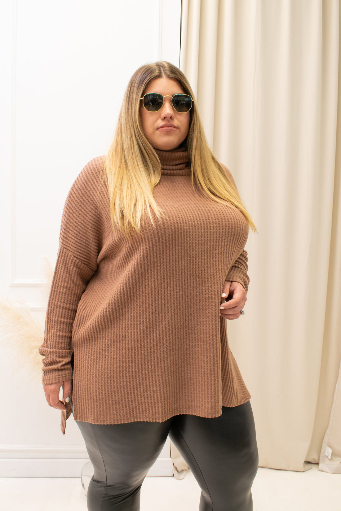 NEW ZOSIA WAFFLE TOP | CURVY